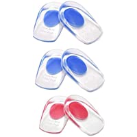 siismi 3 Pares de Copas Gel para Talones- Almohadillas de Silicona para Talones para la Fascitis Plantar- Aliviar el…